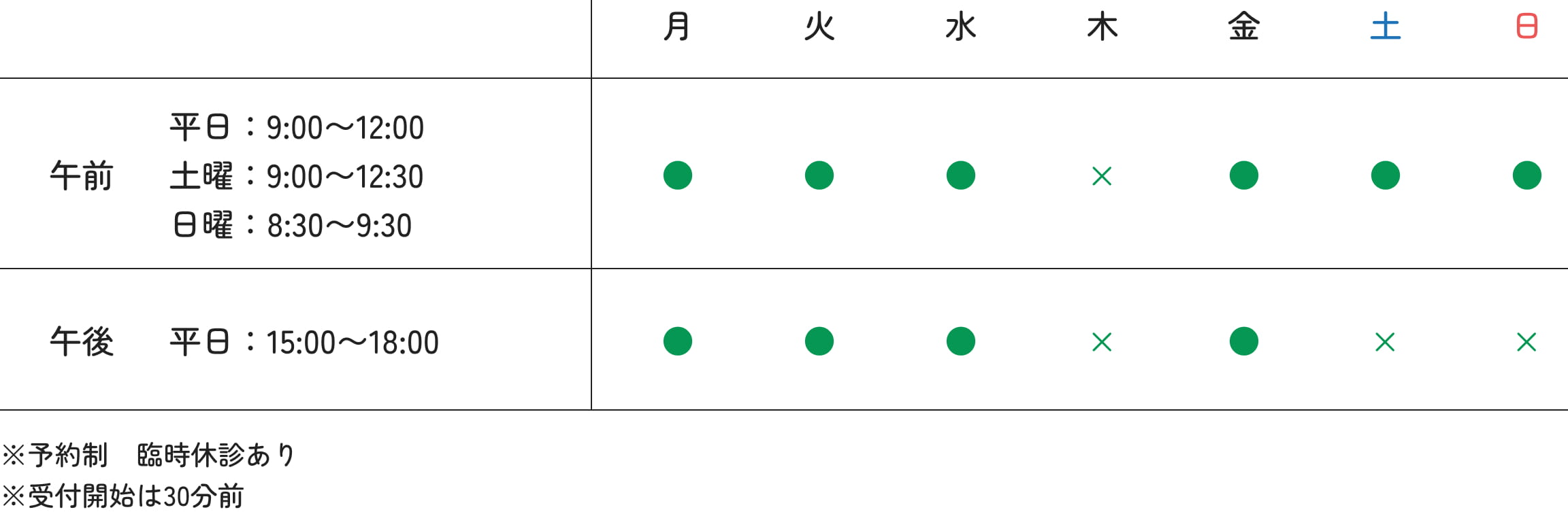 受付時間