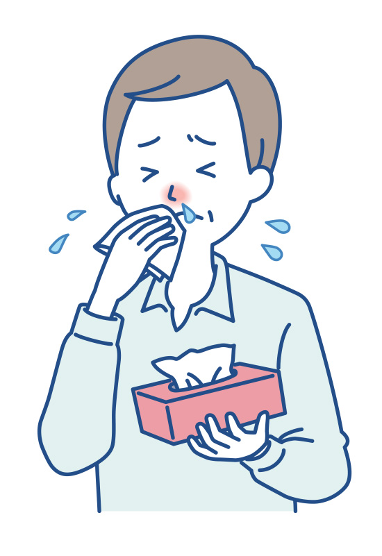 鼻水が出る、鼻水が止まらない
