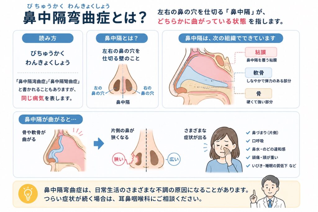 鼻中隔弯曲症とは